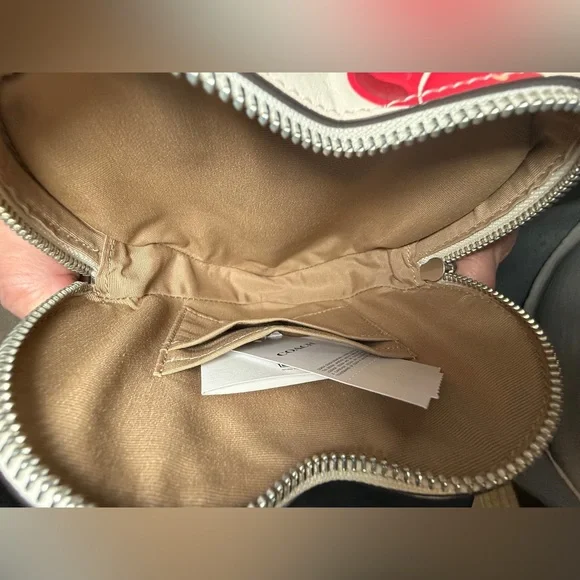 Coach Heart-Shaped Crossbody Bag with Cherry Print - duster bag - shopping bag - Picture 9 of 14